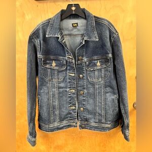 vtg lee jeans jacket Women’s NWOT Size Large